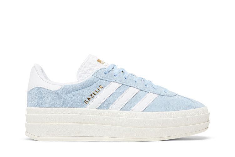 adidas Wmns Gazelle Bold 'Clear Sky' — Clear Sky/Cloud White/Gold Metallic