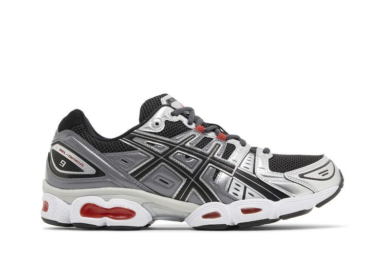 ASICS Gel Nimbus 9 'Graphite Grey Red' — Graphite Grey/Pure Silver