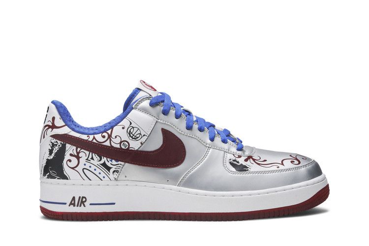 Nike Air Force 1 Premium (Lebron) 'Collection Royale' — Metallic Silver/Team Red-Varsity Royal-White (2)