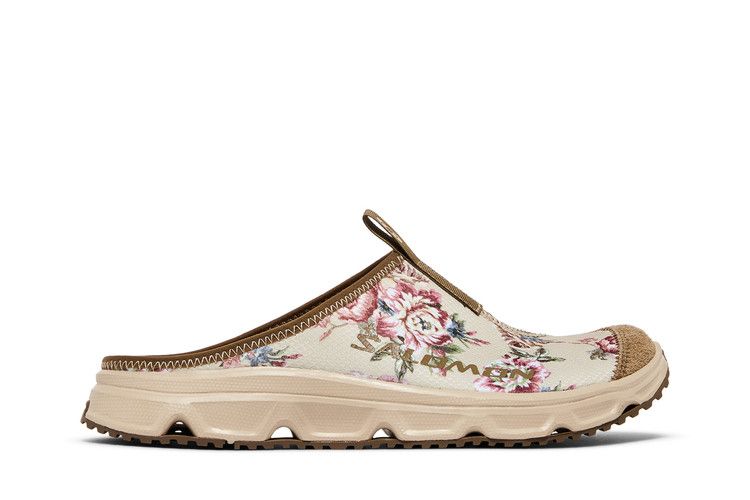 BEAMS x Salomon RX Slide 3.0 'Flowers' — Safari/Kangaroo/Toasted Coconut