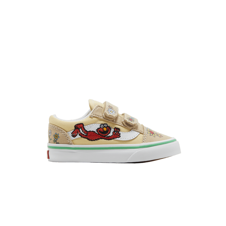 Sesame Street x Vans Old Skool V Toddler 'Elmo' — Natural