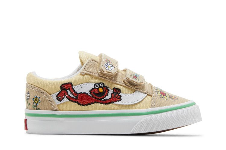 Sesame Street x Vans Old Skool V Toddler 'Elmo' — Natural