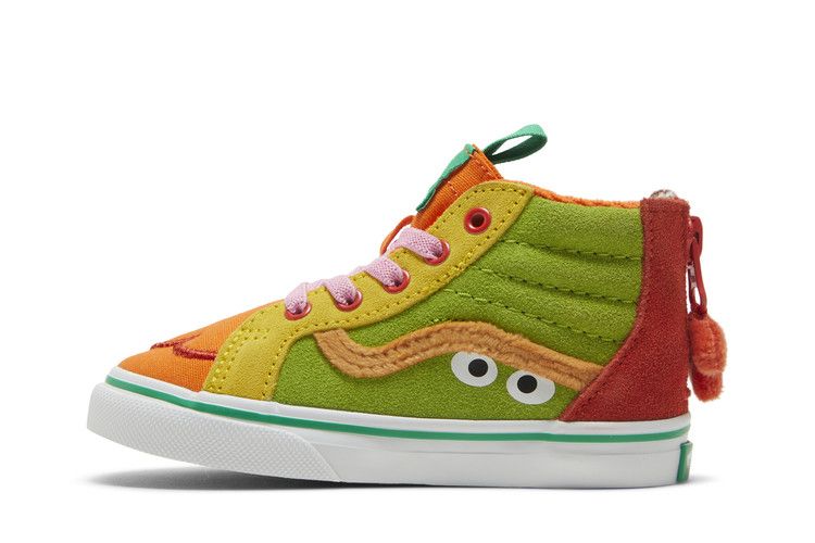 Sesame Street x Vans Sk8-Hi Zip Toddler 'Cookie Monster' — Multi-Color