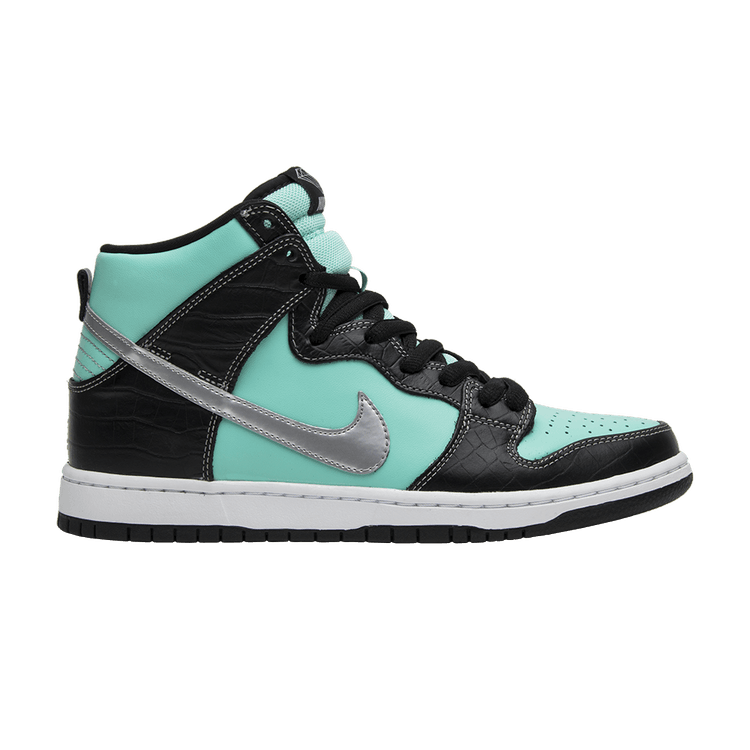 Diamond Supply Co. x Nike Dunk High Premium SB 'Tiffany' — Aqua/Chrome-Black