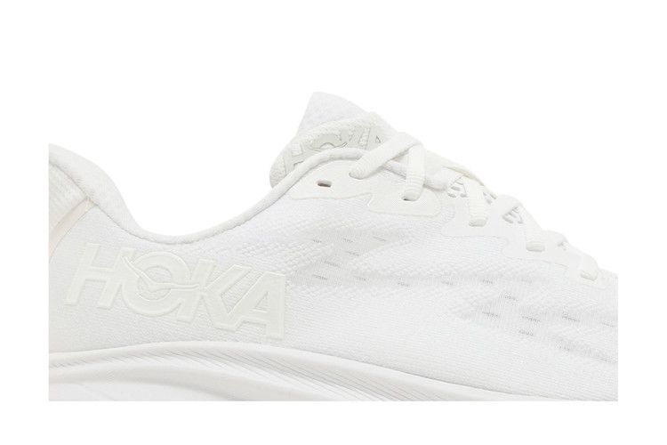 HOKA Wmns Clifton 9 Wide 'Triple White' — White/White