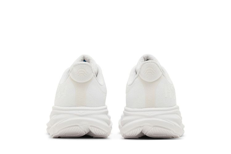 HOKA Wmns Clifton 9 Wide 'Triple White' — White/White