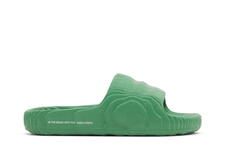 adidas Adilette 22 Slides 'Green White' — Green/Cloud White/Green