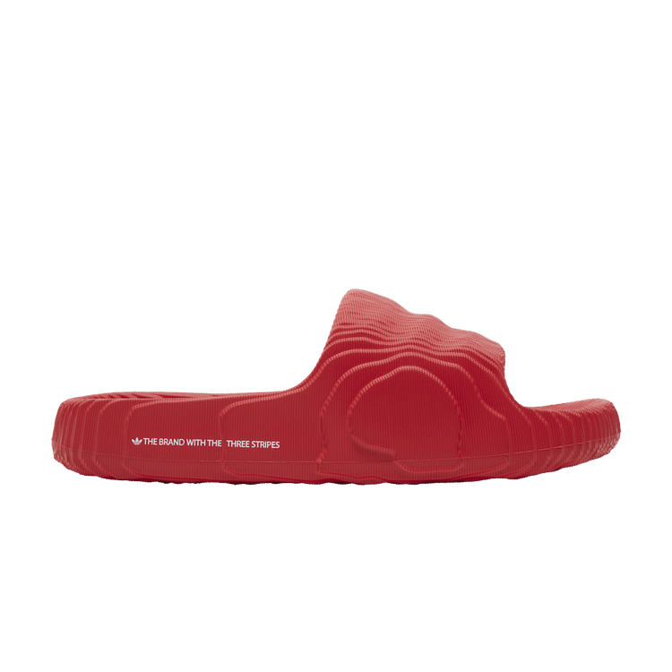 adidas Adilette 22 Slides 'Scarlet' — Better Scarlet/Cloud White/Better Scarlet