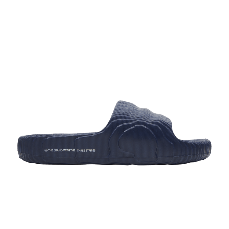 adidas Adilette 22 Slides 'Dark Blue' — Dark Blue/Cloud White/Dark Blue