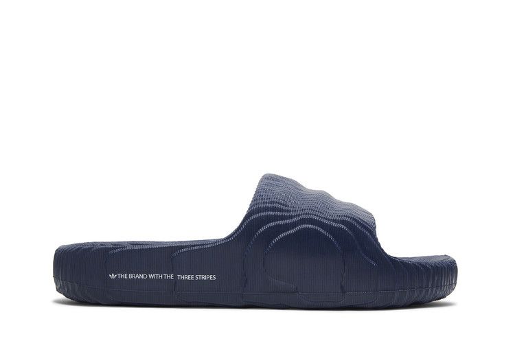 adidas Adilette 22 Slides 'Dark Blue' — Dark Blue/Cloud White/Dark Blue