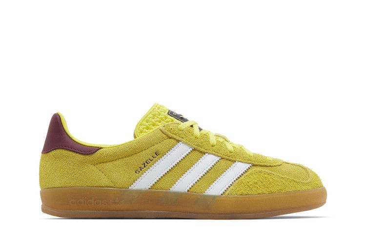 adidas Wmns Gazelle Indoor 'Bright Yellow Burgundy' — Bright Yellow/Cloud White/Collegiate Burgundy
