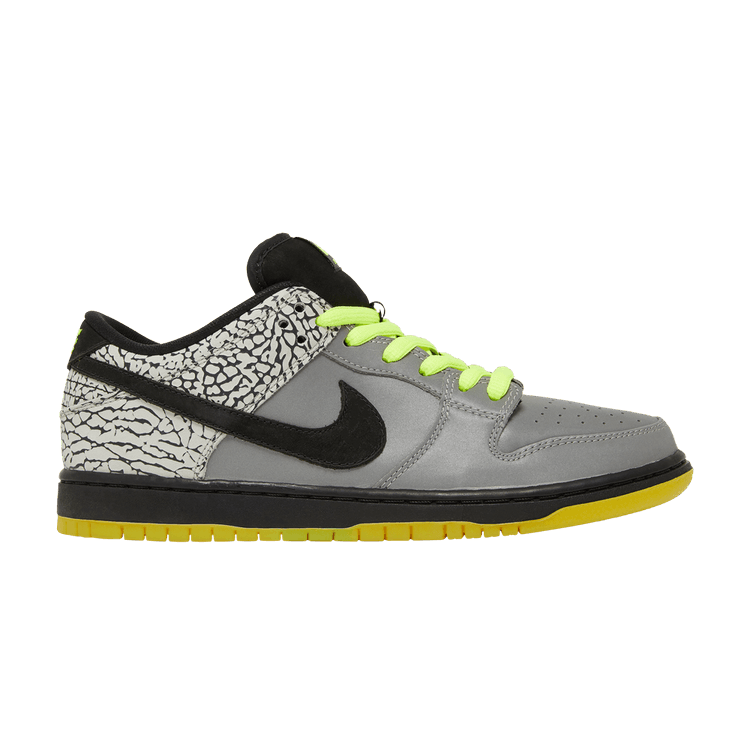 Nike Dunk Low Premium SB QS '112' — metallic silver/black-volt