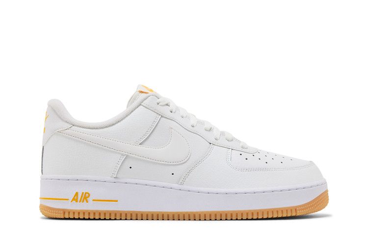 Nike Air Force 1 '07 'White University Gold Gum' — White/University Gold/White/Gum Light Brown (2)