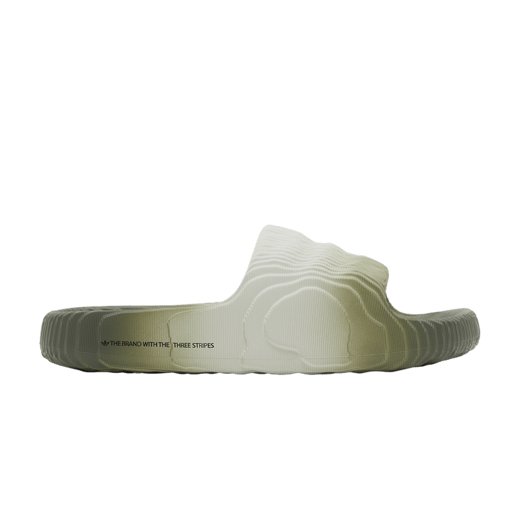 adidas Adilette 22 Slide 'Gradient Pack - Wonder Silver' — Wonder Silver/Silver Green/Core Black