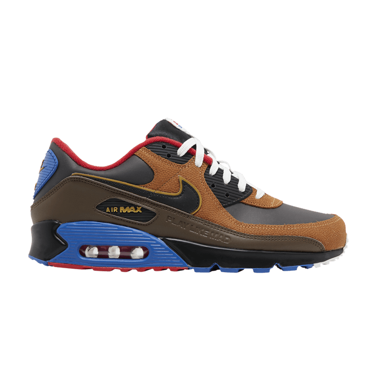 EA Sports x NFL x Nike Air Max 90 'Play Like Mad' — Velvet Brown/Black/Game Royal/University Red/Cacao Wow