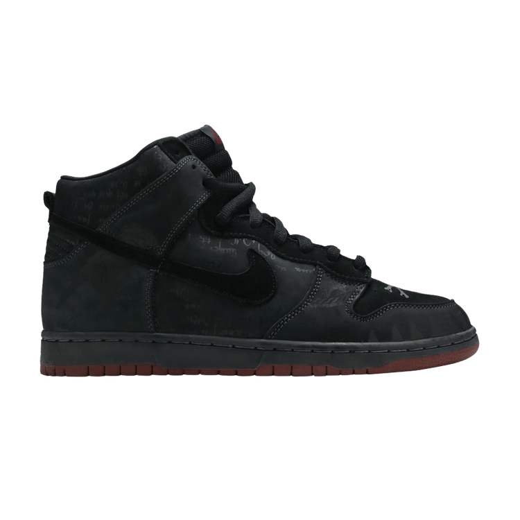 Nike Dunk High Pro SB 'Melvins' — Dark Charcoal/Black