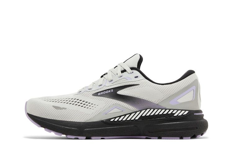 Brooks Wmns Adrenaline GTS 23 Wide 'Grey Purple' — Grey/Black/Purple