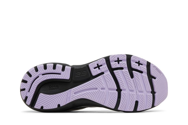 Brooks Wmns Adrenaline GTS 23 Wide 'Grey Purple' — Grey/Black/Purple