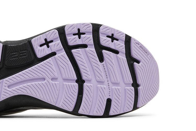 Brooks Wmns Adrenaline GTS 23 Wide 'Grey Purple' — Grey/Black/Purple
