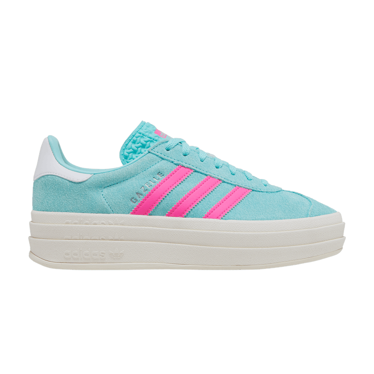 adidas Wmns Gazelle Bold 'Flash Aqua Lucid Pink' — Flash Aqua/Lucid Pink/Cloud White