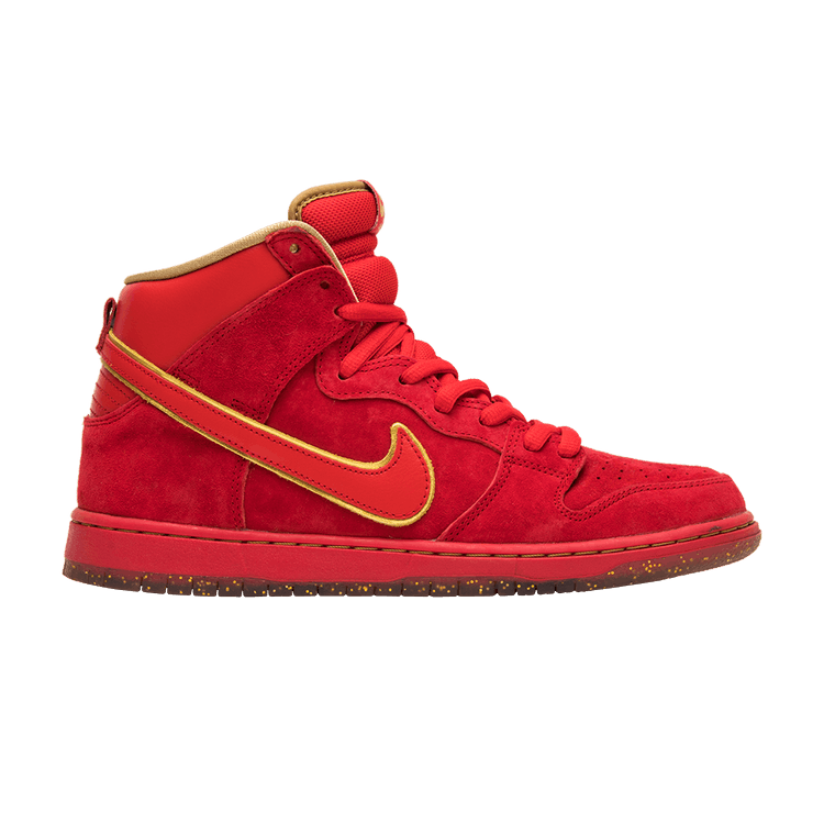 Nike Dunk Hi Premium SB 'CNY' — University Red/University Red-Metallic Gold