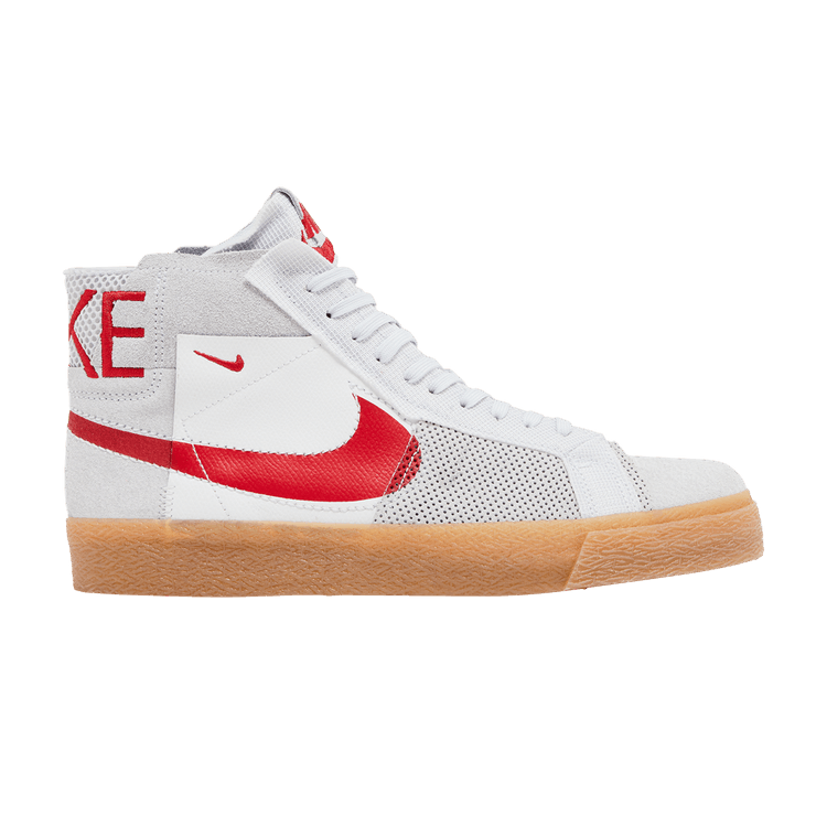 Nike Zoom Blazer Mid Premium SB 'Deconstructed - Platinum University Red Gum' — Summit White/Pure Platinum/Summit White/University Red