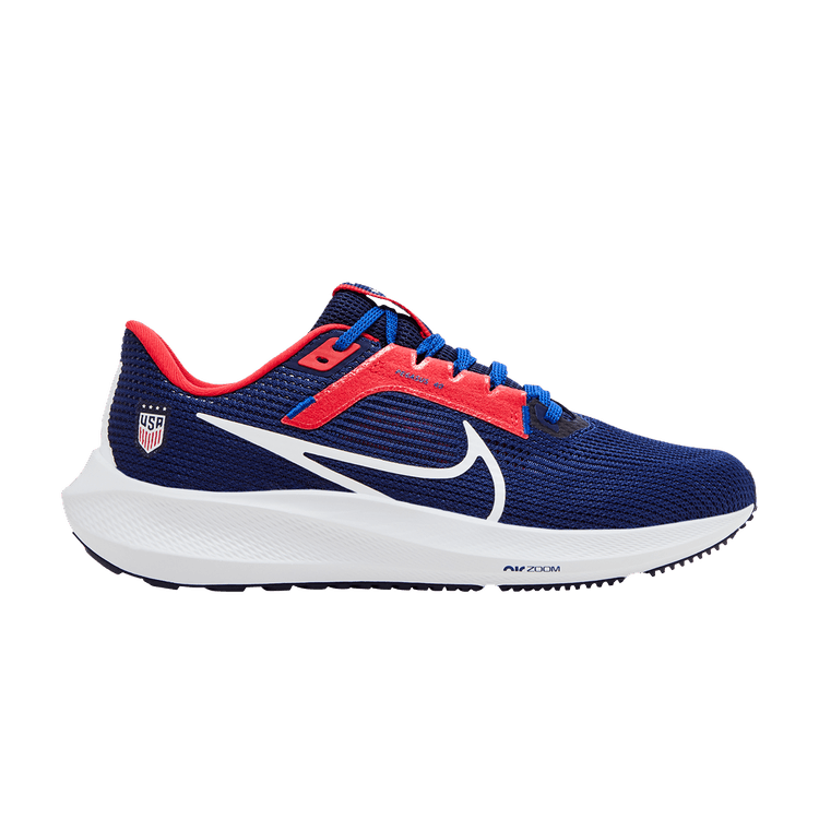 Nike Air Zoom Pegasus 40 'USA USWNT' — Loyal Blue/Hyper Red/Hyper Blue/White