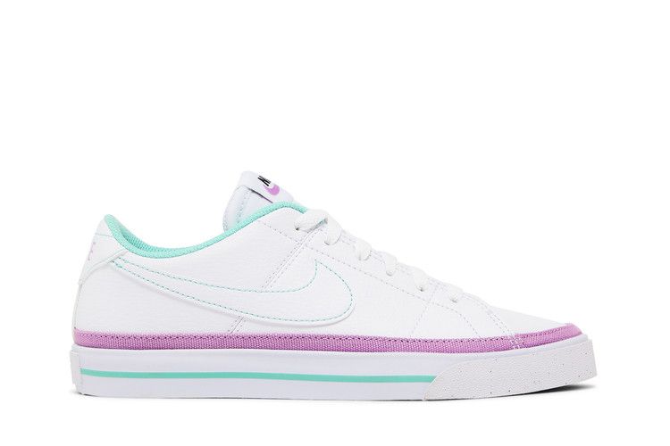 Nike Wmns Court Legacy Next Nature 'White Rush Fuchsia' — White/Rush Fuchsia/Emerald Rise/White (2)