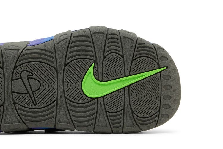 Nike Air More Uptempo Slide 'Black Blue Purple Gradient' — Black/Pacific Blue/Psycho Purple/Shock Green (6)