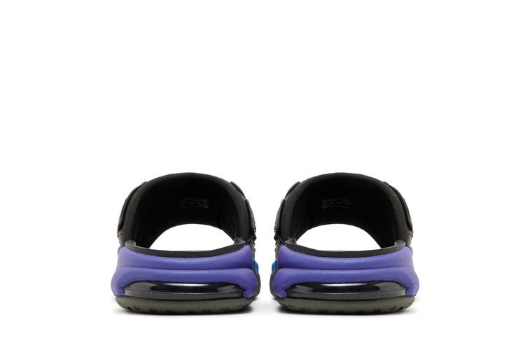 Nike Air More Uptempo Slide 'Black Blue Purple Gradient' — Black/Pacific Blue/Psycho Purple/Shock Green (7)