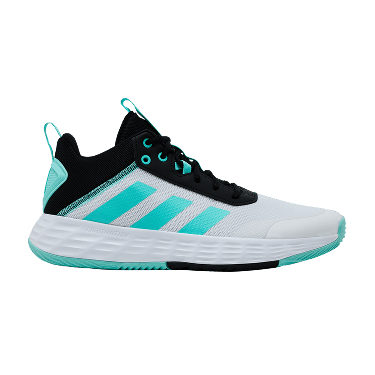 adidas Own The Game 'White Flash Aqua' — Cloud White/Flash Aqua/Core Black
