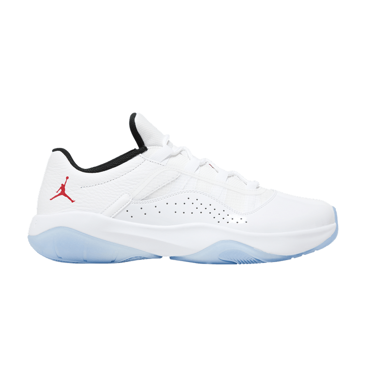 Air Jordan 11 CMFT Low 'White Varsity Red' — White/Varsity Red/Black