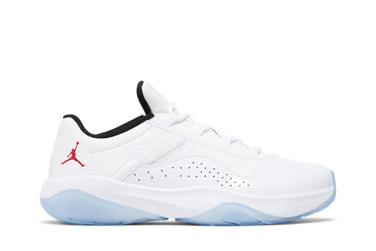 Air Jordan 11 CMFT Low 'White Varsity Red' — White/Varsity Red/Black