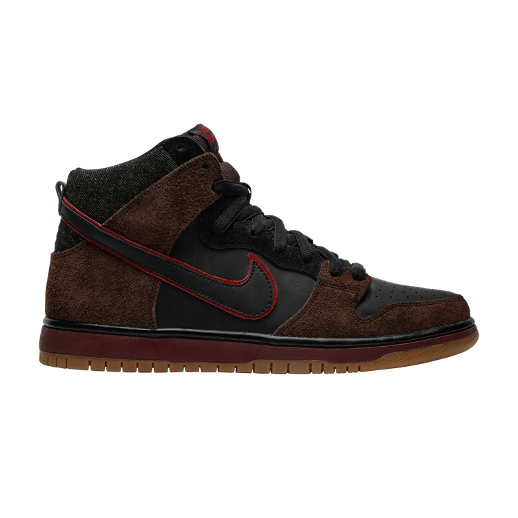 Nike Dunk High Premium SB 'Slayer' — black/team red