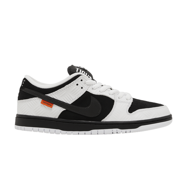TIGHTBOOTH x Nike Dunk Low SB — White/Black/Safety Orange