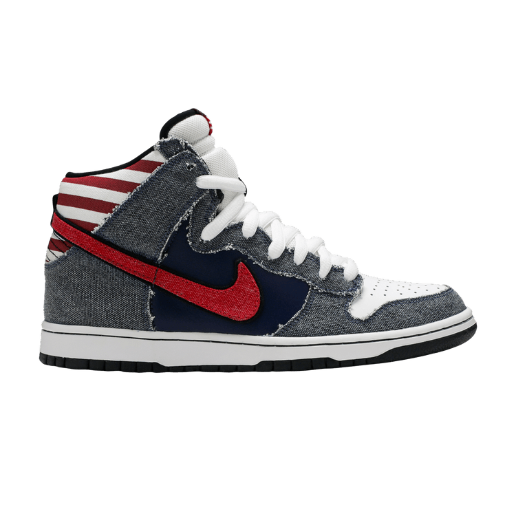 Nike Dunk High Premium SB 'Born In The USA' — White/Sport Red-Midnight Navy