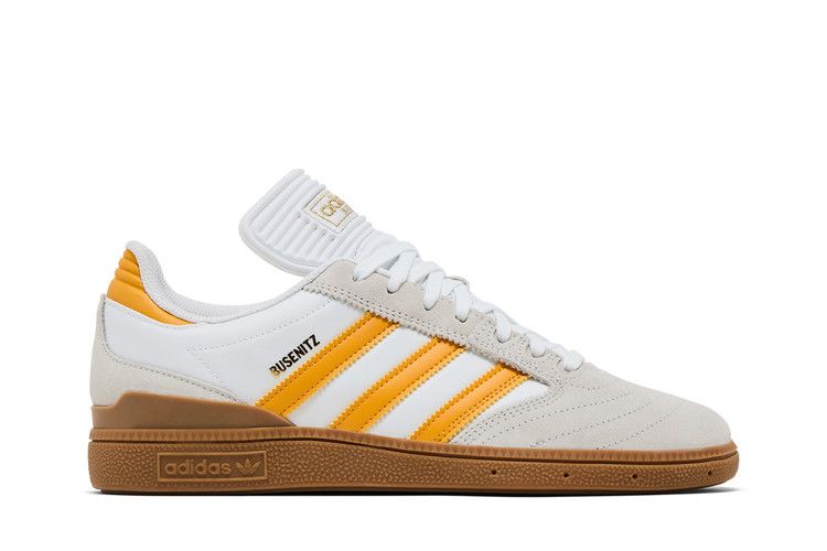 adidas Busenitz 'Preloved Yellow Gum' — Crystal White/Preloved Yellow/Gum