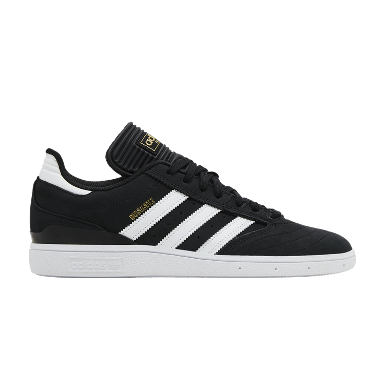 adidas Busenitz 'Black White' — Core Black/Cloud White/Gold Metallic