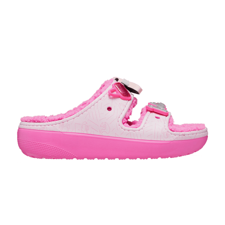 Barbie x Crocs Classic Cozzzy Sandal 'Electric Pink' — Electric Pink