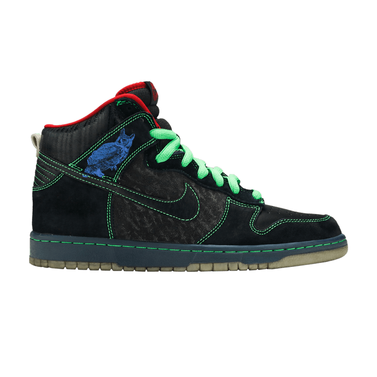 Nike Dunk High Premium SB 'Twin Peaks' — Black/Black