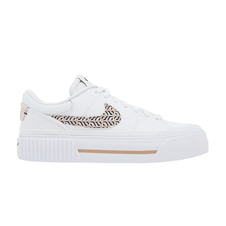 Nike Wmns Court Legacy Lift 'United in Victory' — White/Black/Summit White/Hemp