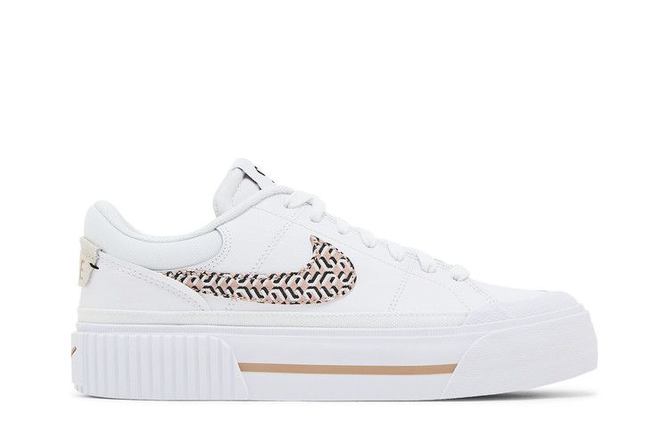 Nike Wmns Court Legacy Lift 'United in Victory' — White/Black/Summit White/Hemp (2)