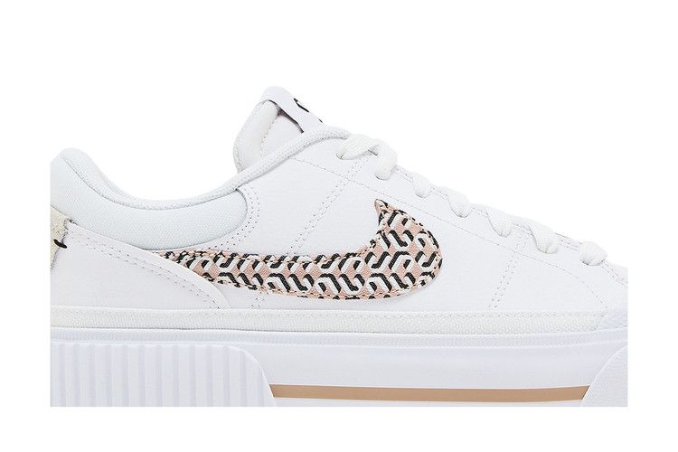 Nike Wmns Court Legacy Lift 'United in Victory' — White/Black/Summit White/Hemp (3)