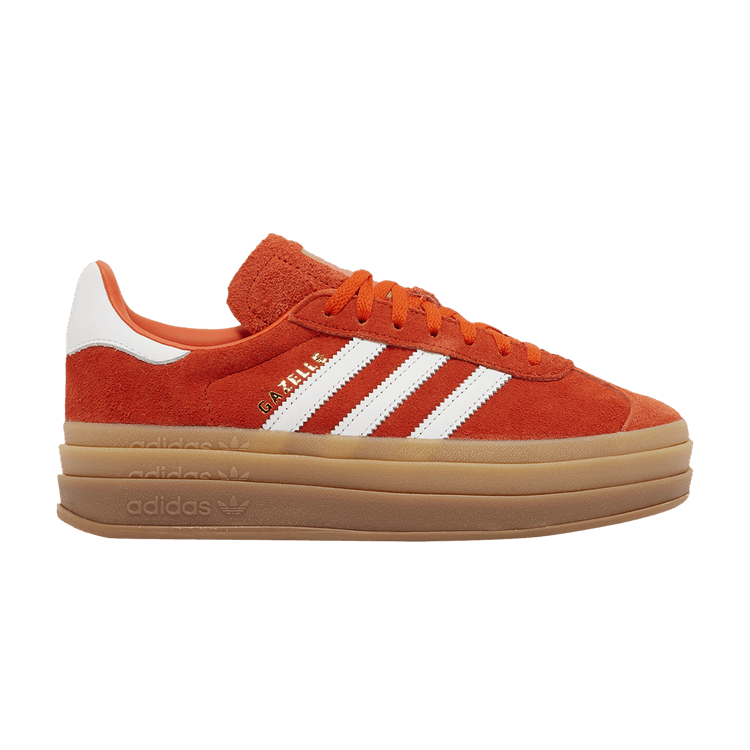adidas Wmns Gazelle Bold 'Collegiate Orange Gum' — Collegiate Orange/Cloud White/Gold Metallic