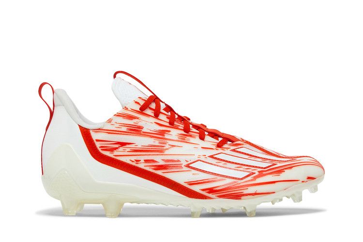 adidas Adizero Cleats 'White Orange' — White Orange