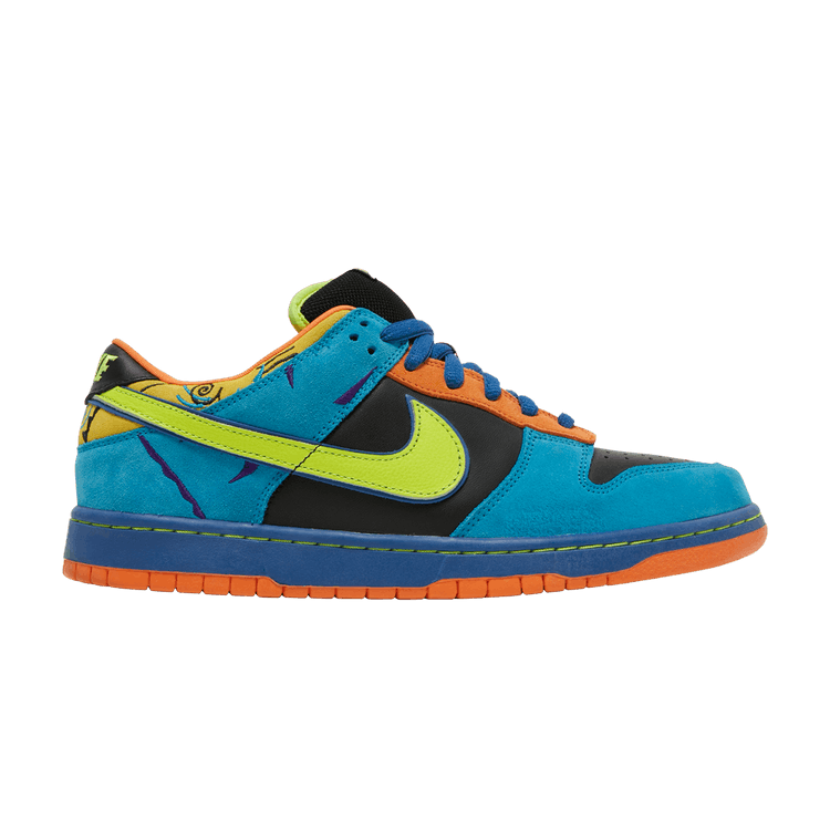 Nike Dunk Low Pro SB 'Skate Or Die' — Black/Neon Yellow