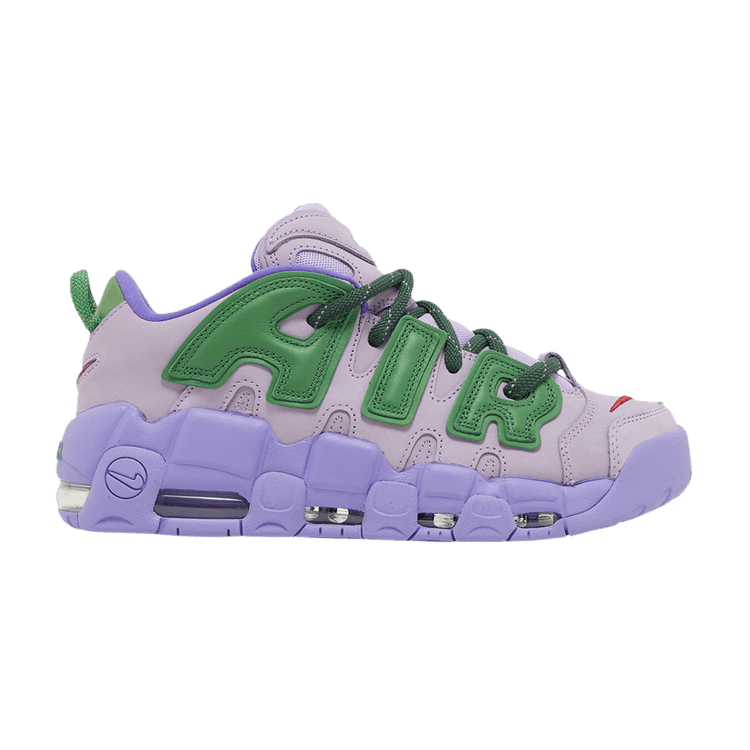 AMBUSH x Nike Air More Uptempo Low 'Lilac' — Lilac/Apple Green/University Red