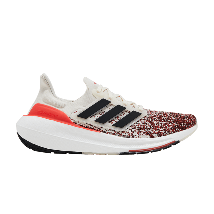 adidas UltraBoost Light 'Chalk Bright Red Gradient' — Chalk White/Core Black/Bright Red