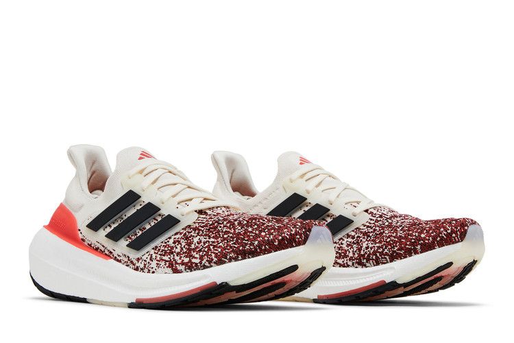 adidas UltraBoost Light 'Chalk Bright Red Gradient' — Chalk White/Core Black/Bright Red