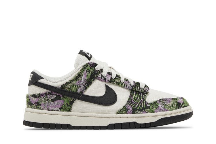 Nike Wmns Dunk Low Next Nature 'Floral Tapestry' — Phantom/Black/Light Magenta/Pink Foam/Chlorophyll/Pale Vanilla (2)